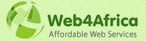 Web4Africa South Africa: Provider of web hosting, domain name registration & e-commerce for South Africa